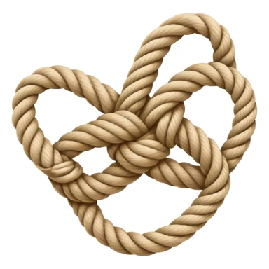 the letter "Y" in the shape of a knot sticker