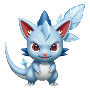 Elemental Plumbing Plunging Plume Plumaged Plumed Pipe Puntering Pivoting Glalie-Sneasel-Togetic-Pokémon-Fakémon-hybrid-creature sticker