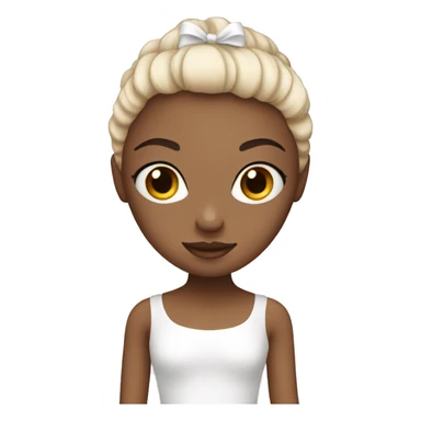 Ballerina white sticker