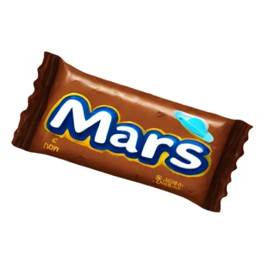 mars bar wrapper sticker