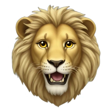 lion fool tarot sticker