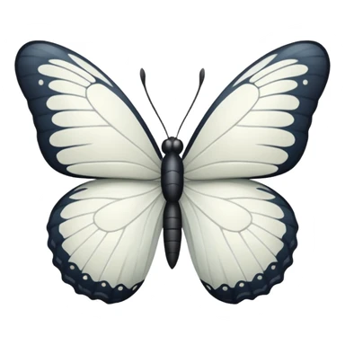 White butterfly sticker