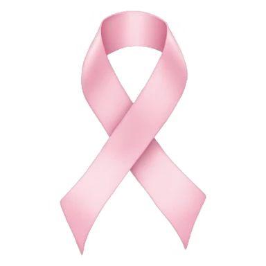light pink ribbon sticker