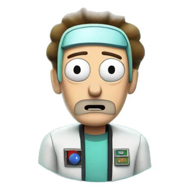 Rick and Morty in space  sticker