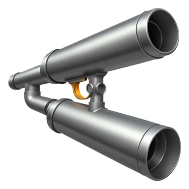 Gun and silencer in front od the pipe sticker