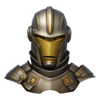warforged portrait wood metal guard sticker