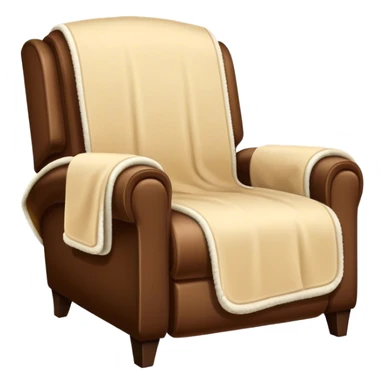 blanket on recliner chair sticker
