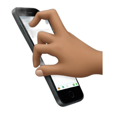 hand using smartphone sticker