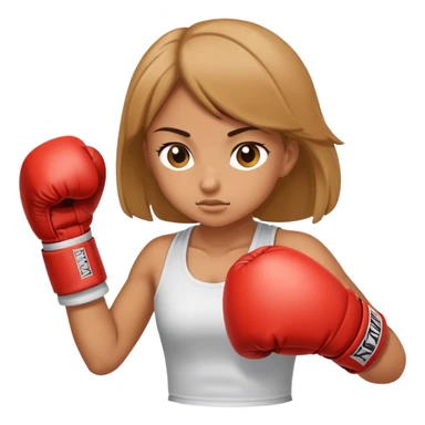 Girl boxing  sticker