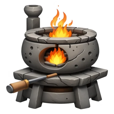 A Japanese stone forge sticker
