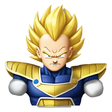 super saiyan 3 vegeta sticker