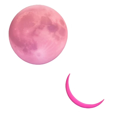 pink moon sticker