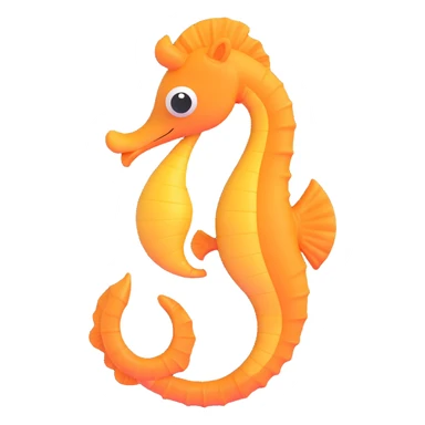 A seahorse emoji sticker