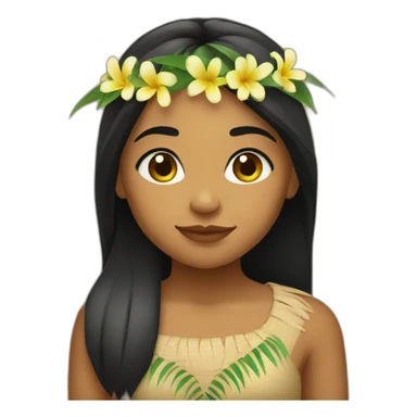 polynesian-girl sticker