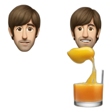 Beatles juice sticker