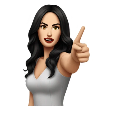 Megan Fox pointing on you sticker