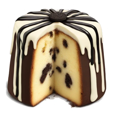 Oreo panettone, white chocolate drip sticker