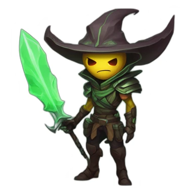 alien demon hunter scifi roguelike rpg style inspired by slay the spire digital art sticker