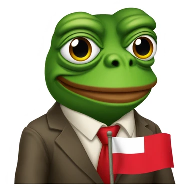 pepe with peruvian flag sticker