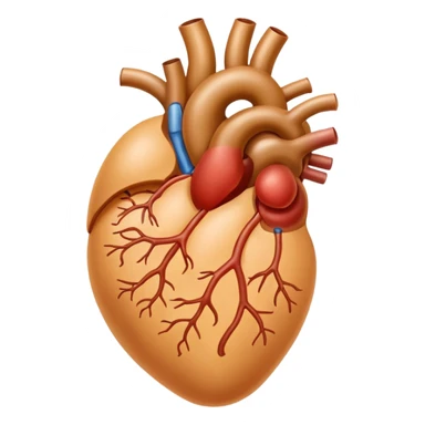 Human kidney medical image in professional look sticker