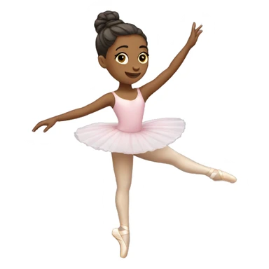 A ballet dancer on pointe sticker