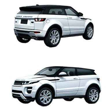 White range rover evoque sticker