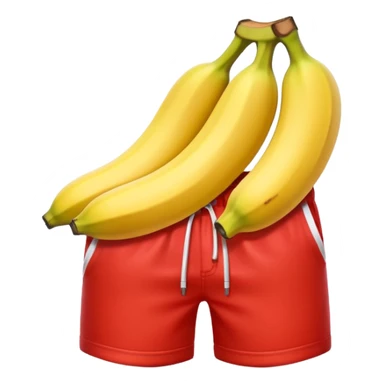 Banana wearing red shorts  sticker