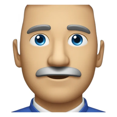 Señor calvo ojos azules sticker