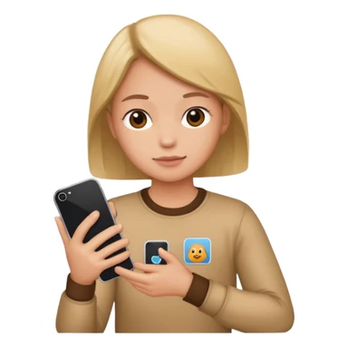 person sitting phone sticker
 sticker