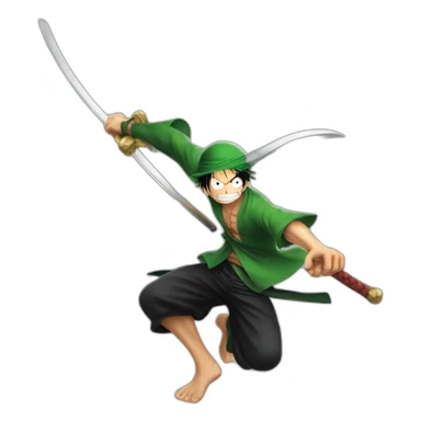 luffy fight Zoro sticker