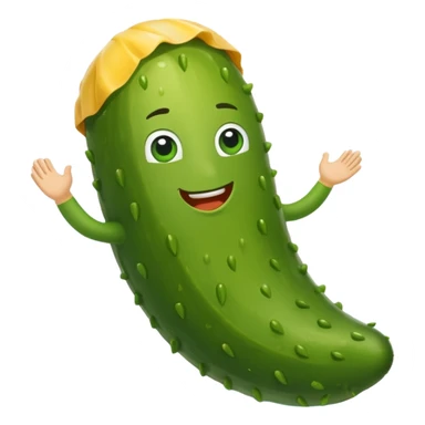 Pickle wearing a speedo sticker