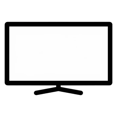 flat plasma TV screen with stand sticker