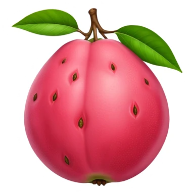 guava fruit, tropical fruit with pink flesh sticker