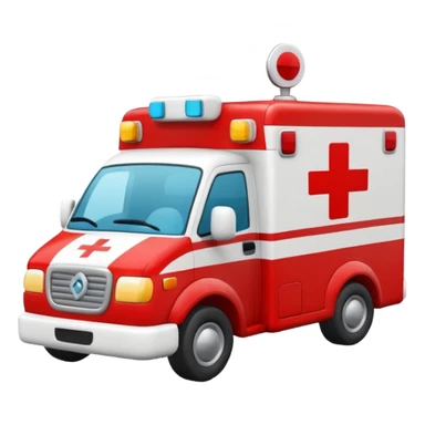 create an ambulance with peluche sticker