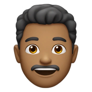 Man biting lips sticker