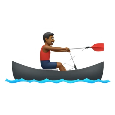 Guy Rowing Exercise sticker