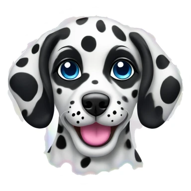 lisa frank rainbow dalmatian puppy sticker