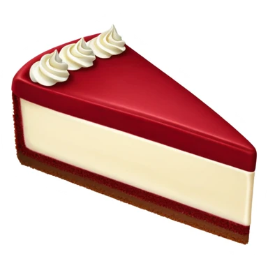 Red velvet cheesecake facing right side  sticker