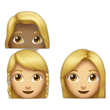 Homme blond et femme brune dans box sticker