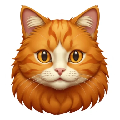 greeting orange cat sticker