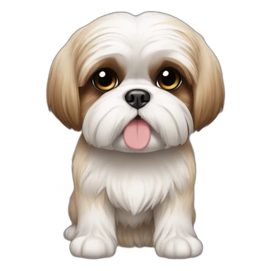 Dog American Shih Tzu full-body sticker