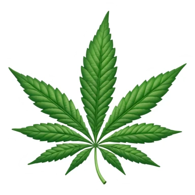 Cannabis leaf with rotation design on our sticker