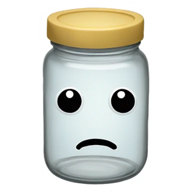 Empty  jam jar  sticker