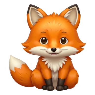 Baby fox holding a sun ☀️🦊 sticker