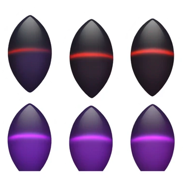 Black purple red orb sticker