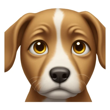 dog with tears sticker