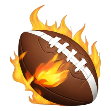 Football fire  sticker