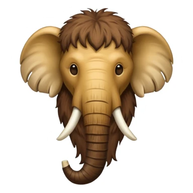 mammoth head sticker