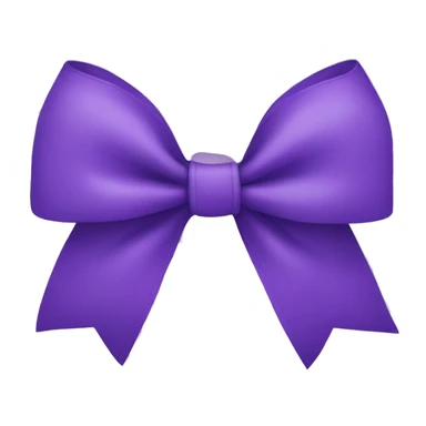 A purple bow sticker