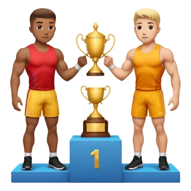 Versus / Duel : deux joueurs + VS, trophée/podium, ou deux écrans avec même objectif. sticker